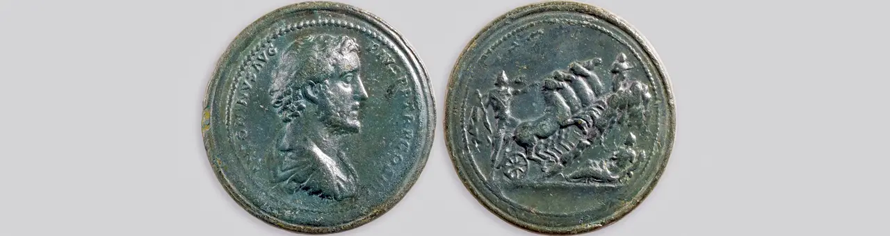 Medaillon Antoninus Pius aus dem Hardwald